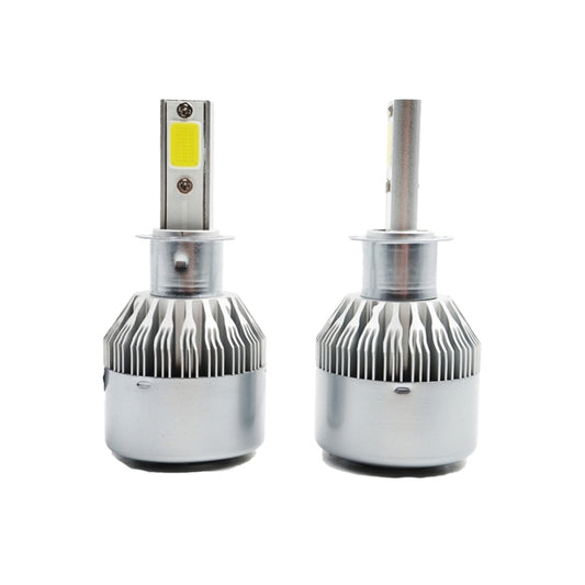 2pcs H3 18W 1800LM 6000K Waterproof IP68 Car Auto LED Headlight with 2 COB LED Lamps, DC 9-36V(White Light) by buy2fix