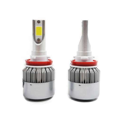 2pcs H8/H11 18W 1800LM 6000K Waterproof IP68 Car Auto LED Headlight with 2 COB LED Lamps, DC 9-36V(White Light) by buy2fix