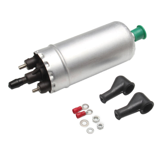 Auto 140L/H High Flow Inline-Einspritz-Kraftstoffpumpe Externe elektrische Kraftstoffpumpe Durchfluss 0580464038 für Mercedes-Benz / Renault / Peugeot / Opel / BMW / Citroen (Silber)