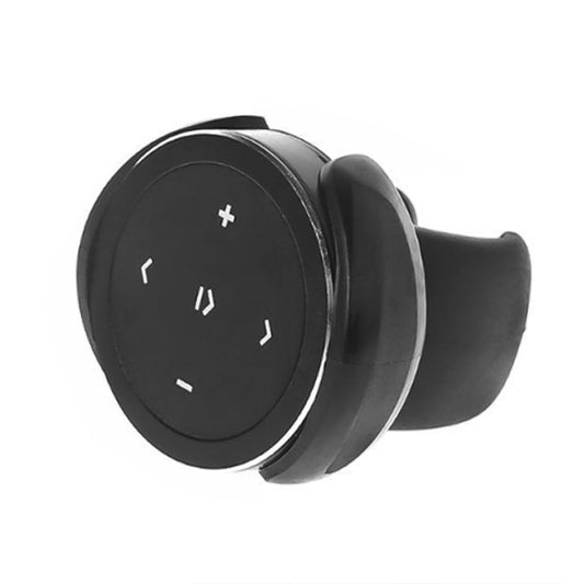 Car Wireless Bluetooth Controller Mobile Phone Multimedia Multi-functional Steering Wheel Remote Controller with Holder (Black) by buy2fix