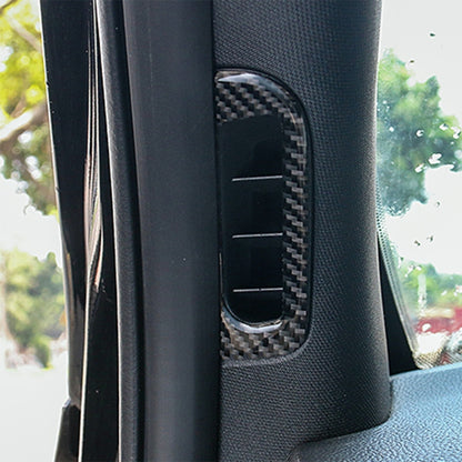 2 PCS Car A Column Air Outlet Carbon Fiber Decorative Sticker for Jeep Grand Cherokee - Car Interior Mouldings by buy2fix | Online Shopping UK | buy2fix