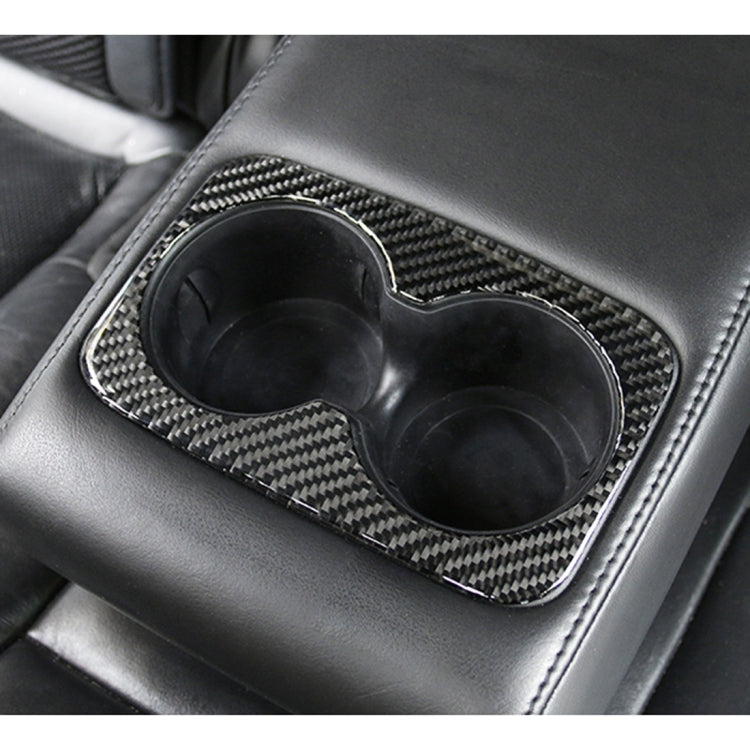 Car Water Cup Carbon Fiber Decorative Sticker for Jeep Grand Cherokee 2011-2018 by buy2fix