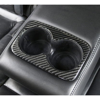 Car Water Cup Carbon Fiber Decorative Sticker for Jeep Grand Cherokee 2011-2018 by buy2fix