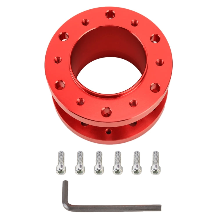 Car Steering Wheel Quick Release Base Heightening Pad (Red) by buy2fix