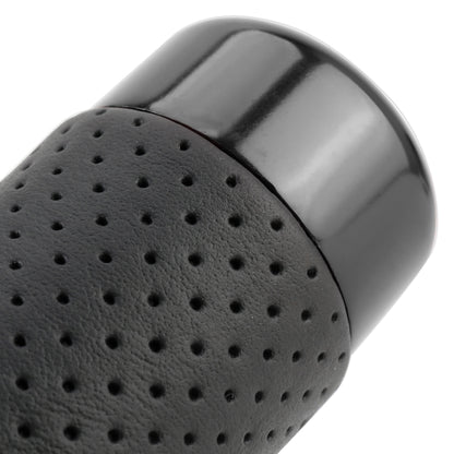 Metal Leather Long Column Car Shift Knob, Size: 18x3.3cm (Black) by buy2fix