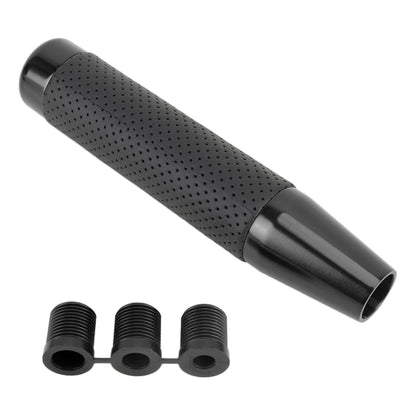 Metal Leather Long Column Car Shift Knob, Size: 18x3.3cm (Black) by buy2fix