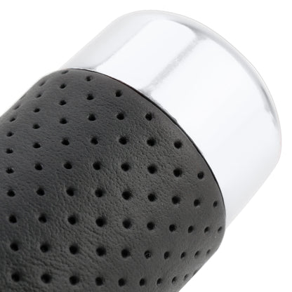 Metal Leather Long Column Car Shift Knob, Size: 18x3.3cm (Silver) by buy2fix