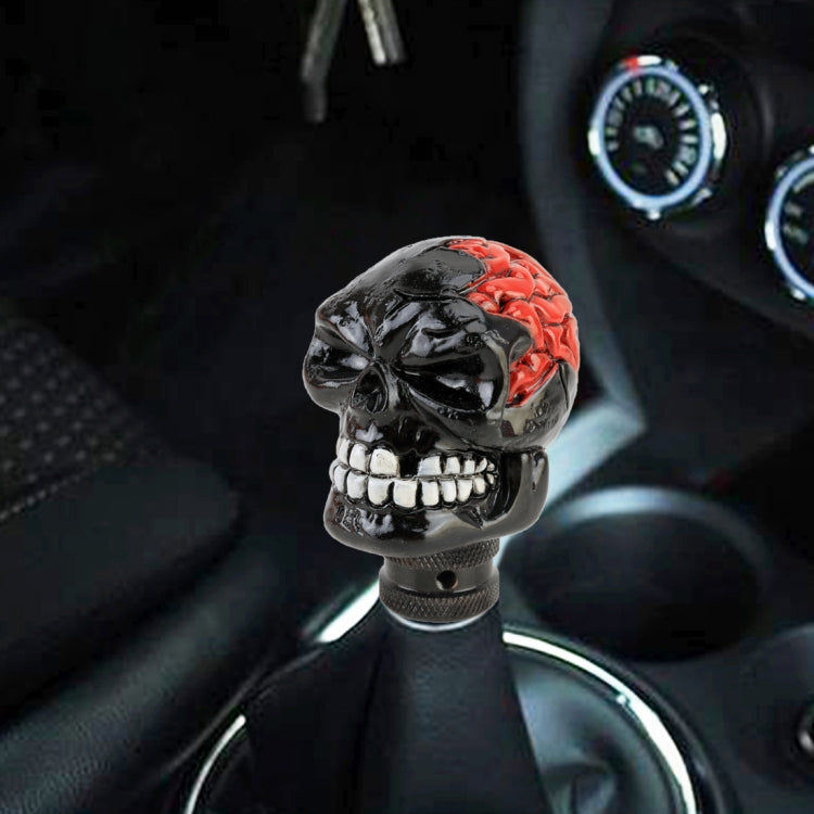 Universal Skull Head Shape Manual or Automatic Gear Shift Knob, Size: 8.7x5.5cm (Black) - Shift Knob by buy2fix | Online Shopping UK | buy2fix