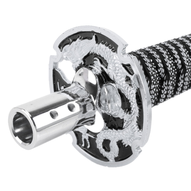 Universal Samurai Shape Manual or Automatic Gear Shift Knob, Length: 31.5cm (Silver) by buy2fix