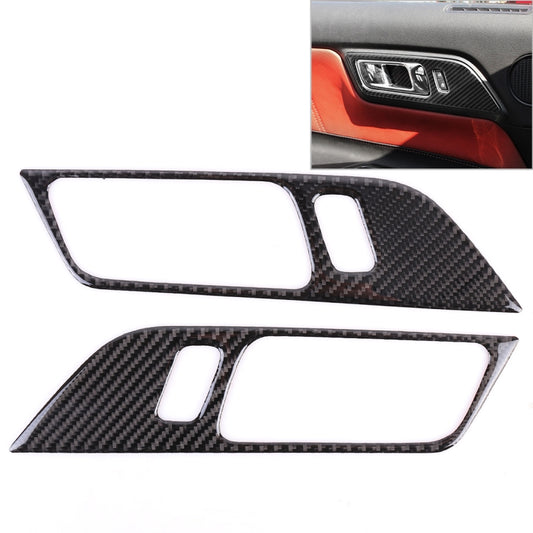 2 PCS Car Door Handle Decorative Sticker for Ford Mustang - Car Interior Mouldings by buy2fix | Online Shopping UK | buy2fix