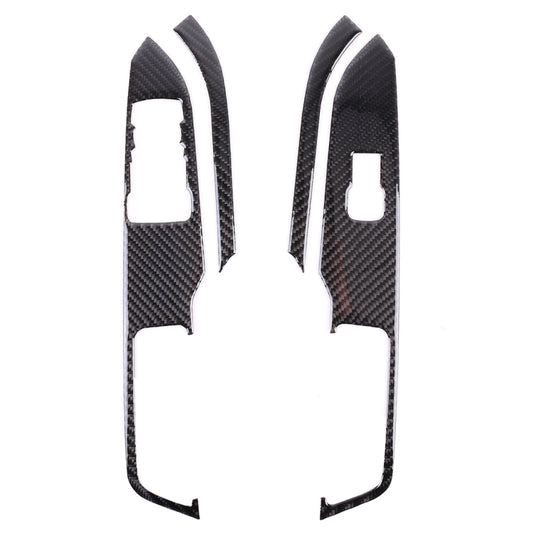 4 PCS Car Door Lift Window Regulator Button Decorative Sticker for Ford Mustang 2015-2020 by buy2fix