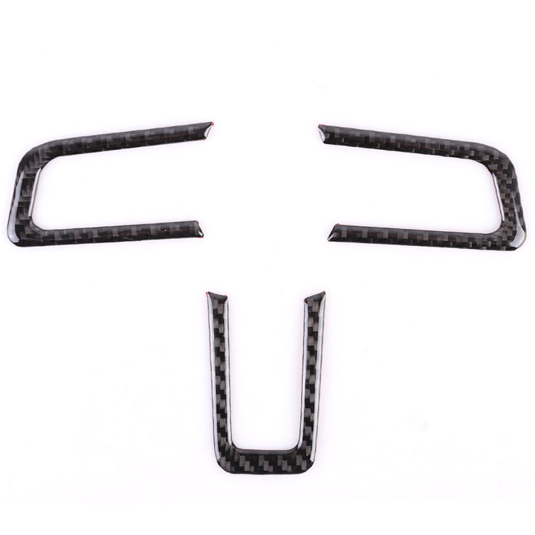 3 PCS Car Steering Wheel Button Decorative Sticker for Ford Mustang 2015-2020 by buy2fix
