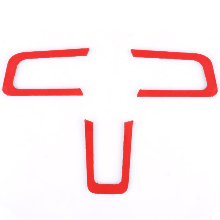 3 PCS Car Steering Wheel Button Decorative Sticker for Ford Mustang 2015-2020 by buy2fix