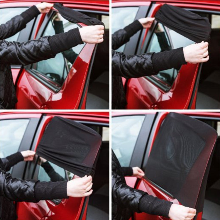 2 PCS Car Shade Block Car Sun Block Window Gauze Shading Net Side Blocking Cover Sun Net Sandbags Side Window Sunshade Cover, Size: 92*54cm by buy2fix