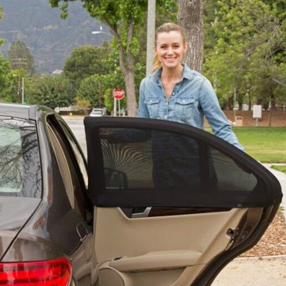 2 PCS Car Shade Block Car Sun Block Window Gauze Shading Net Side Blocking Cover Sun Net Sandbags Side Window Sunshade Cover, Size: 92*54cm by buy2fix