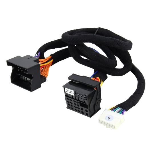 Car Radio DVD GPS DSP Ampplified Audio Extension Power Cable Wiring, Cable Length: 1.5m, For Volkswagen, Audi A4/Q5/Q7, Passat Lingyu, BMW B/C Series, Passat B5, Cayenne and More Vehicles by buy2fix