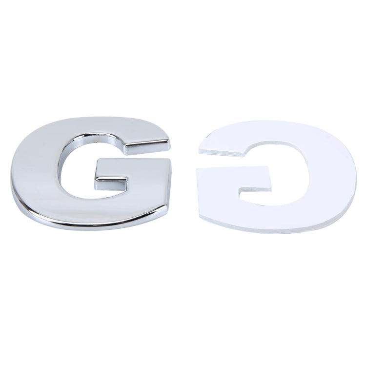 Car Vehicle Badge Emblem 3D English Letter G Self-adhesive Sticker Decal, Size: 4.5*4.5*0.5cm - 3D Metal Sticker by buy2fix | Online Shopping UK | buy2fix