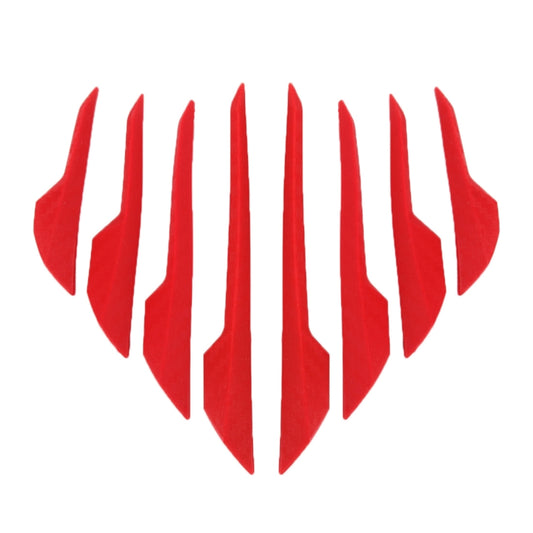 8 PCS Car Vehicle Door Side Guard Anti Crash Strip Exterior Avoid Bumps Collsion Impact Protector Sticker(Red) by buy2fix