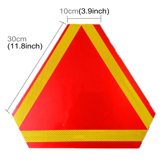 2 PCS Rear Truck Trailer Triangle Reflector Safty Warning Aluminum Board, Thickness: 1mm by buy2fix