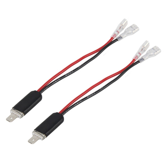 2 PCS Universal H1 Conversion Bulb Harness Wire Plugs Power Wire Adapter Connectors by buy2fix