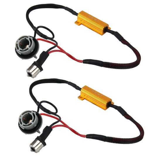 2 PCS 1156/BA15S Car Canbus Error Canceller Decoder Load Resistor LED 50W 8 Ohm No Blinking Decoder by buy2fix