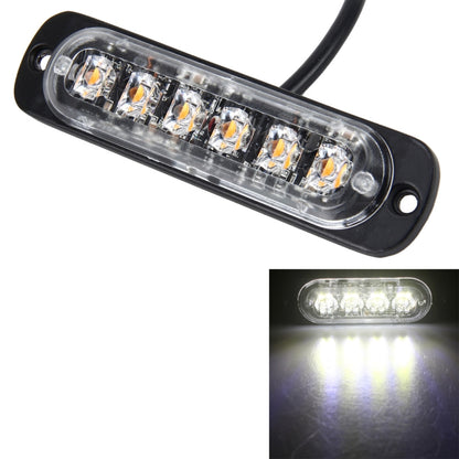 DC 12V-24V 2W 6LEDs SMD-2835 Lamps 17 Flash Patterns 3 Lines Car Flash Lamp Waterproof Car Truck Emergency Strobe Flash Warning Light, Cable Length: 90cm - Warning Lights by buy2fix | Online Shopping UK | buy2fix