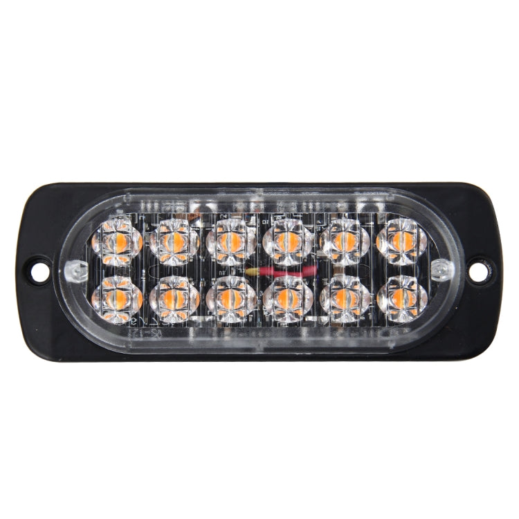 DC 12V-24V 2W 12LEDs SMD-2835 Lamps 17 Flash Patterns 3 Lines Car Flash Lamp Waterproof Car Truck Emergency Strobe Flash Warning Light, Cable Length: 90cm - Warning Lights by buy2fix | Online Shopping UK | buy2fix