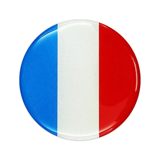 4 PCS Car-Styling France Flag Pattern Metal Wheel Hub Decorative Sticker, Diameter: 5.8cm by buy2fix
