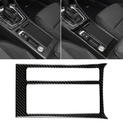 Car Carbon Fiber Water Cup Panel Decorative Sticker for Volkswagen Golf 7 2013-2017, Left Drive by buy2fix