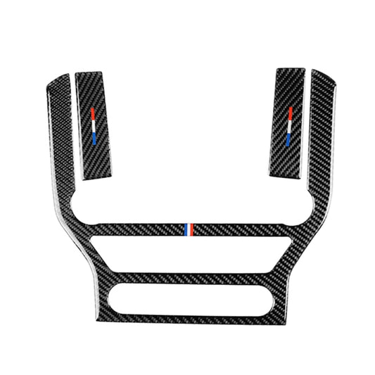 Car USA Color Carbon Fiber Central Control Panel Decorative Sticker for Ford Mustang 2015-2017 by buy2fix