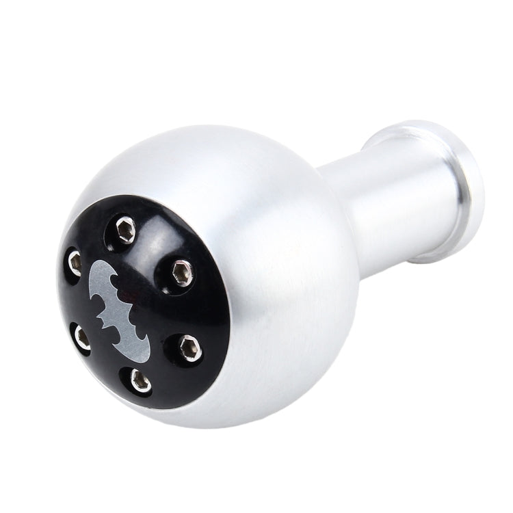 Universal Vehicle Car Bat Pattern Shifter Cover Manual Automatic Aluminum Gear Shift Knob(Silver), Size: 5*9cm by buy2fix