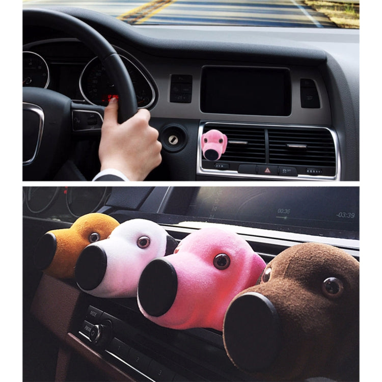 Car Cartoon Diffuser Air Freshener Perfume Vent Clip Styling Magnetic Support Phone Holder (Taupe) by buy2fix