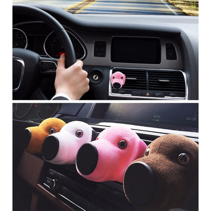 Car Cartoon Diffuser Air Freshener Perfume Vent Clip Styling Magnetic Support Phone Holder (Taupe) by buy2fix