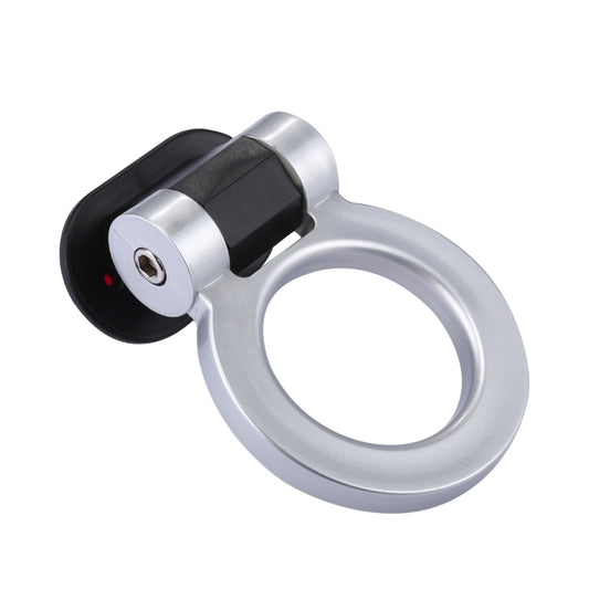 Car Truck Bumper Round Tow Hook Ring Adhesive Decal Sticker Exterior Decoration (Silver) by buy2fix