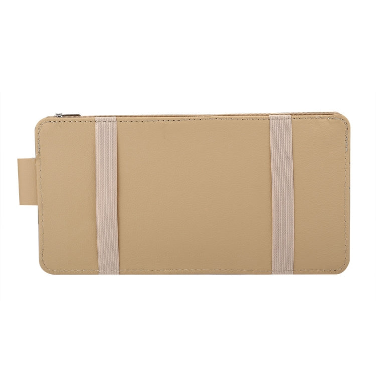 Car Sun Visor Board Paper Tissue Box CD Case Zipper Holder Card Bag Organizer (Yellow) by buy2fix