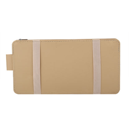 Car Sun Visor Board Paper Tissue Box CD Case Zipper Holder Card Bag Organizer (Yellow) by buy2fix