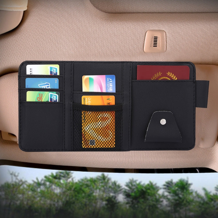 Universal Car Sun Visor Board Paper Tissue Box CD Storage Case Holder Card Bag Organizer (Black) by buy2fix