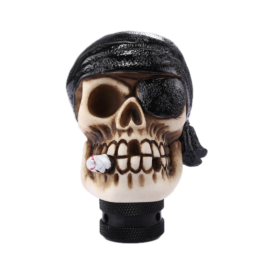 Pirate Skull Shaped Universal Vehicle Car Shifter Cover Manual Automatic Gear Shift Knob (Black) by buy2fix