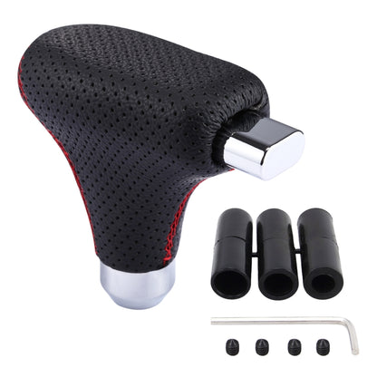 Universal Vehicle Car Black Leather Shifter Cover Manual Automatic Gear Shift Knob by buy2fix