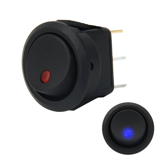 20 Ampere 12 Volt Dreifachstecker LED ON OFF Kippschalter (blaues Licht)