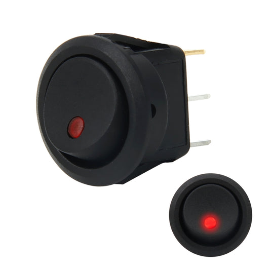 20 Amp 12 Volt Triple Plugs LED ON OFF Rocker Power Switch (Red Light) - In Car by buy2fix | Online Shopping UK | buy2fix