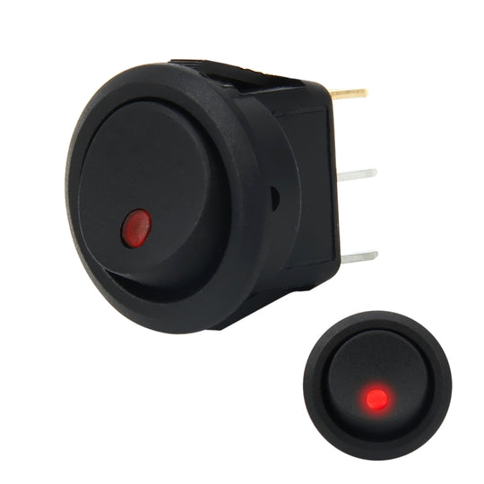 20 Ampere 12 Volt Dreifachstecker LED ON OFF Kippschalter (rotes Licht)