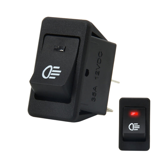 30 Ampere 12 Volt Vier Stecker LED ON OFF Auto Nebelscheinwerfer Schalter (rotes Licht)