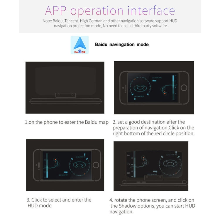 Wireless Charging HUD Bracket Navigation Reflector Holder, For iPhone X, iPhone 8 / 8 Plus,  Galaxy S9 ect. Wireless Standard Smartphones - Head Up Display System by buy2fix | Online Shopping UK | buy2fix