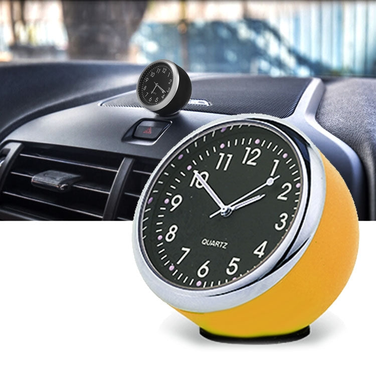 Car luminous Quartz Watch (Yellow) - In Car by buy2fix | Online Shopping UK | buy2fix