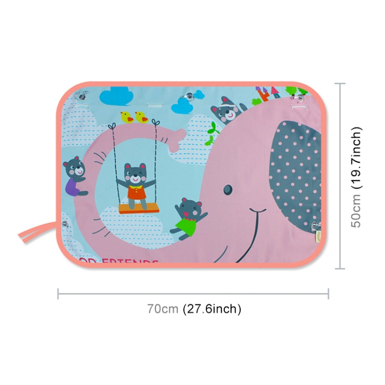 Car Large Rear Window Sunscreen Insulation Window Sunshade Cover, Size: 70*50cm by buy2fix