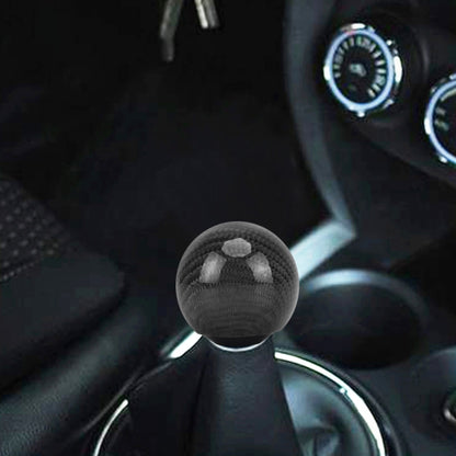 Universal Vehicle Car Shifter Cover Manual Automatic Carbon Fiber Ball Gear Shift Knob (Black) - In Car by buy2fix | Online Shopping UK | buy2fix