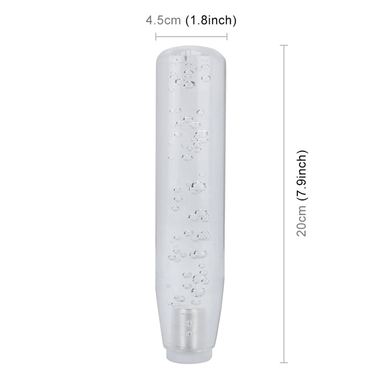Universal Car Truck Transparent Bubble Colors LED Light Shift Knob Gear Lever Shifter, Length: 20cm by buy2fix