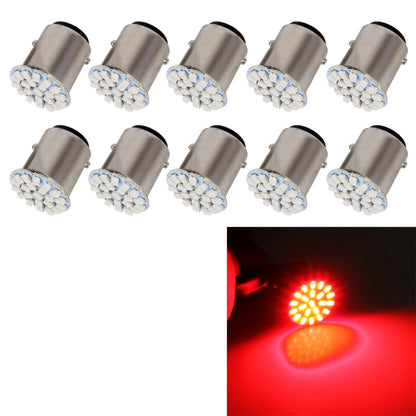 10 PCS Car Auto 1.2W 1157 BAY15D 22-LED Bulbs Brake Light - Brake Lights by buy2fix | Online Shopping UK | buy2fix