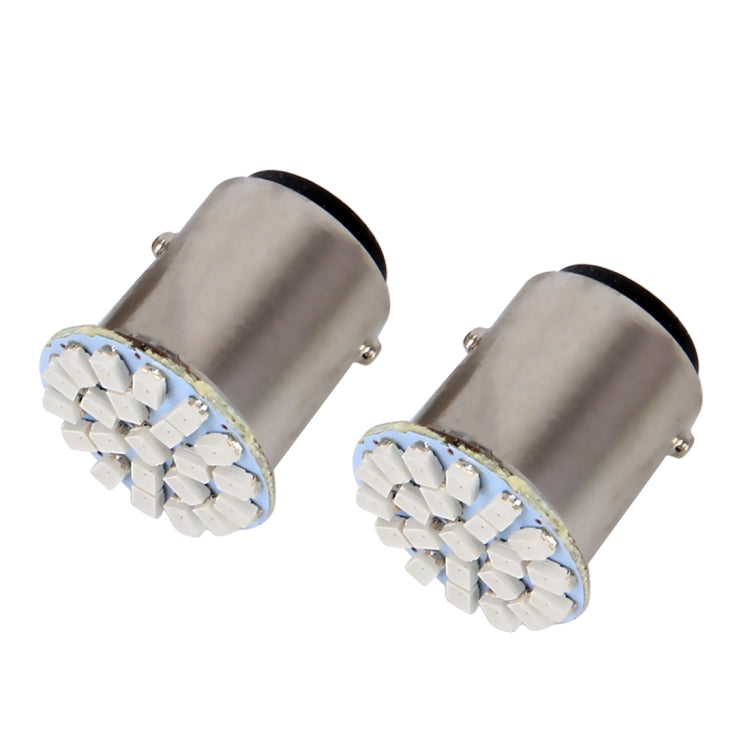 10 PCS Car Auto 1.2W 1157 BAY15D 22-LED Bulbs Brake Light - Arrow Turn Lights by buy2fix | Online Shopping UK | buy2fix